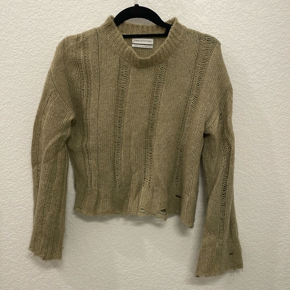 tan sweater